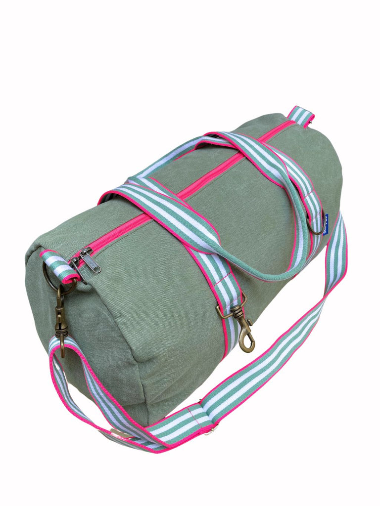 City Bag tessuto salvia + manico 95