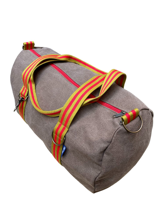 City Bag tessuto marroncino + manico H
