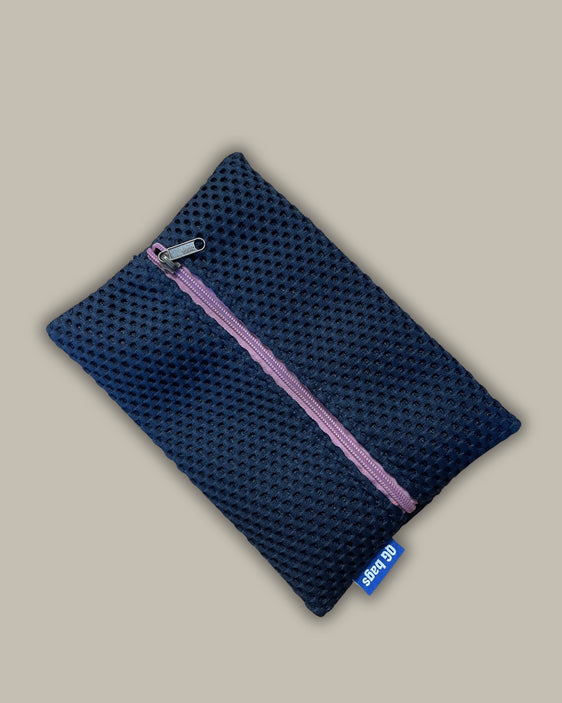 SOGLIOLA neoprene blu + cerniera lilla