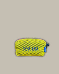 PILLOLA neoprene giallo + ricamo blu