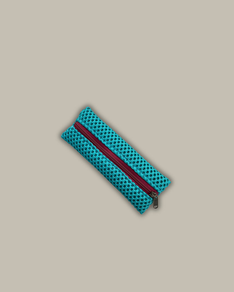 ACCIUGA neoprene turchese + cerniera bordeaux