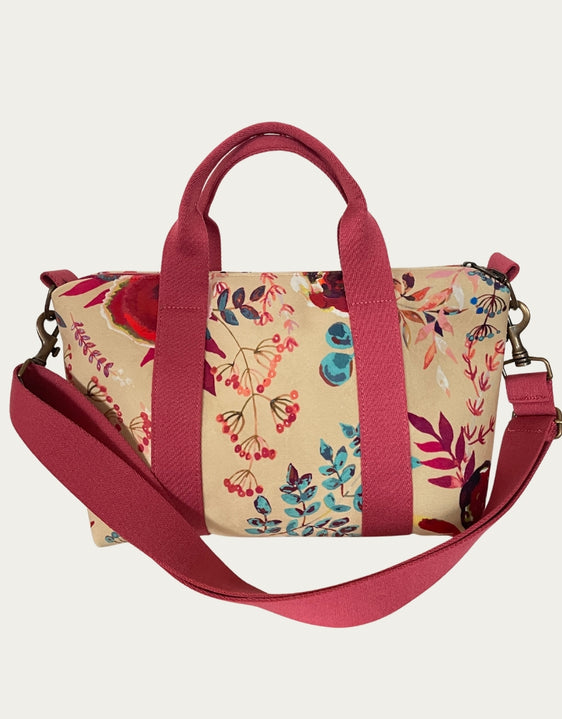 GRESSINA velluto impermeabile Japan beige + manico rosa antico