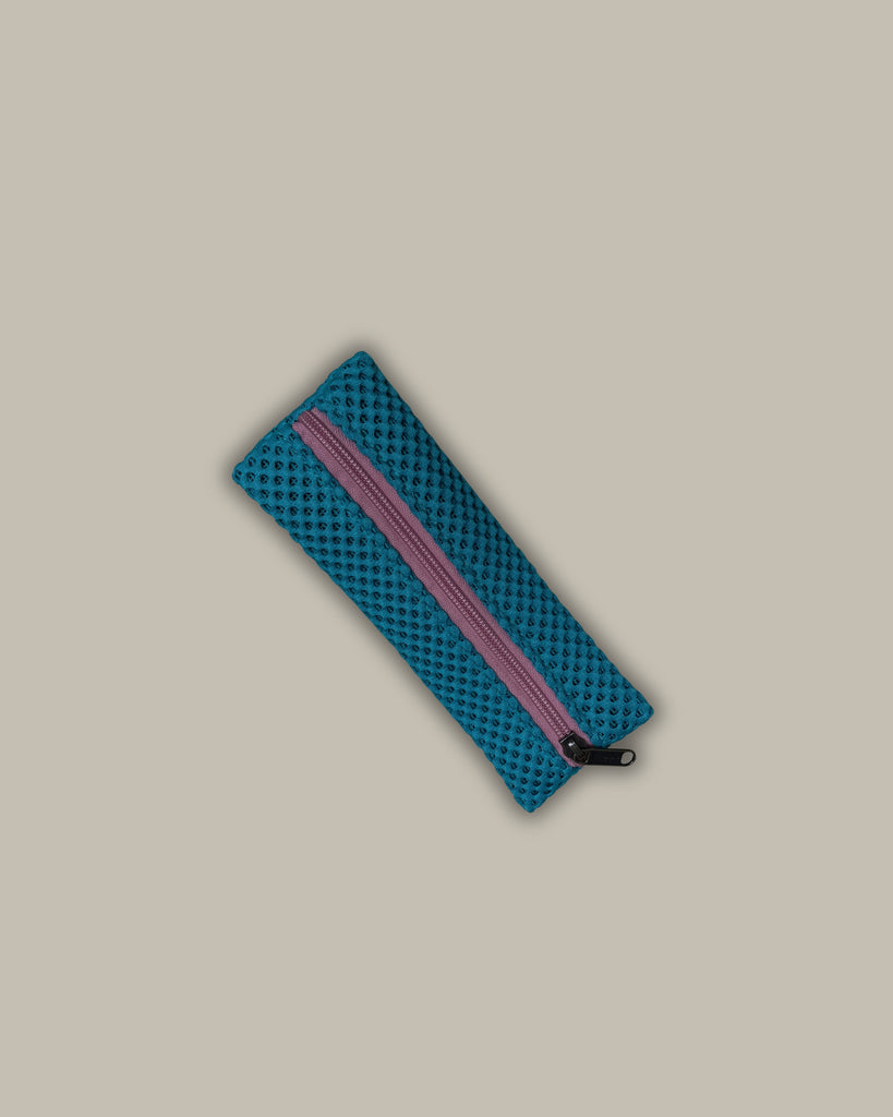 ACCIUGA neoprene turchese + cerniera rosa