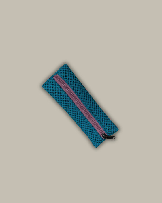 ACCIUGA neoprene turchese + cerniera rosa