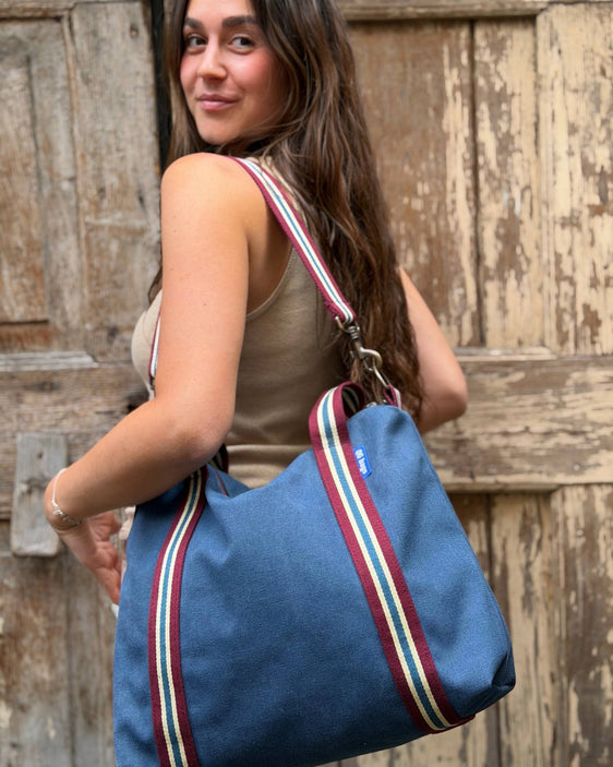 Grace Bag tessuto bluette - manico 10
