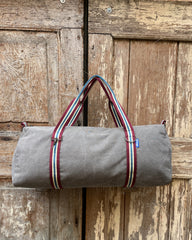 TRAVEL gray herringbone fabric + handle 70