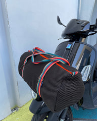 TRAVEL gray herringbone fabric + handle 70