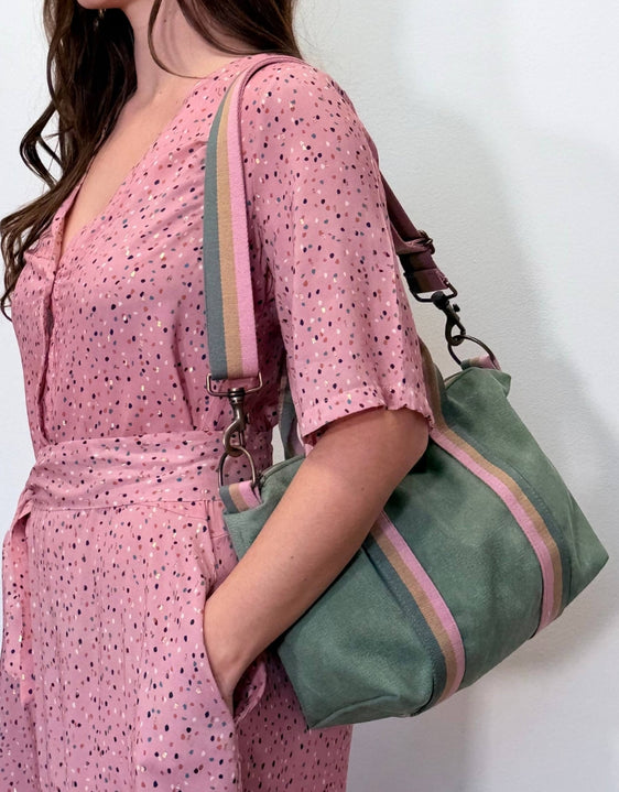 GRESSINA tessuto salvia + manico 89