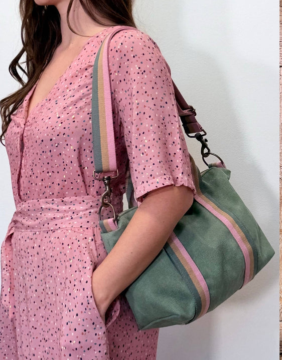 GRESSINA tessuto salvia + manico 89