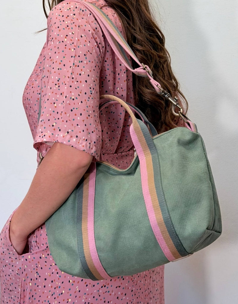 GRESSINA tessuto salvia + manico 89