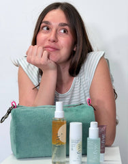 BEAUTY CLASSIC tessuto spugna verde acqua +  manico 95