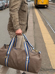 TRAVEL tessuto marroncino + manico 76