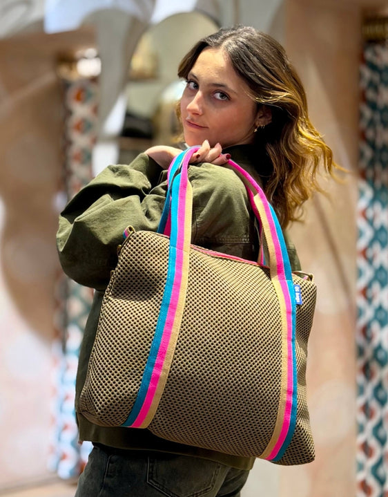 GRACE BAG neoprene castoro + manico 75