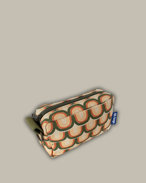 PILLOLA canvas stampato + cerniera verde