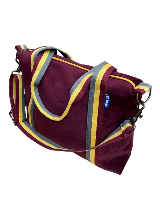 GRACE BAG velluto bordeaux + manico 72