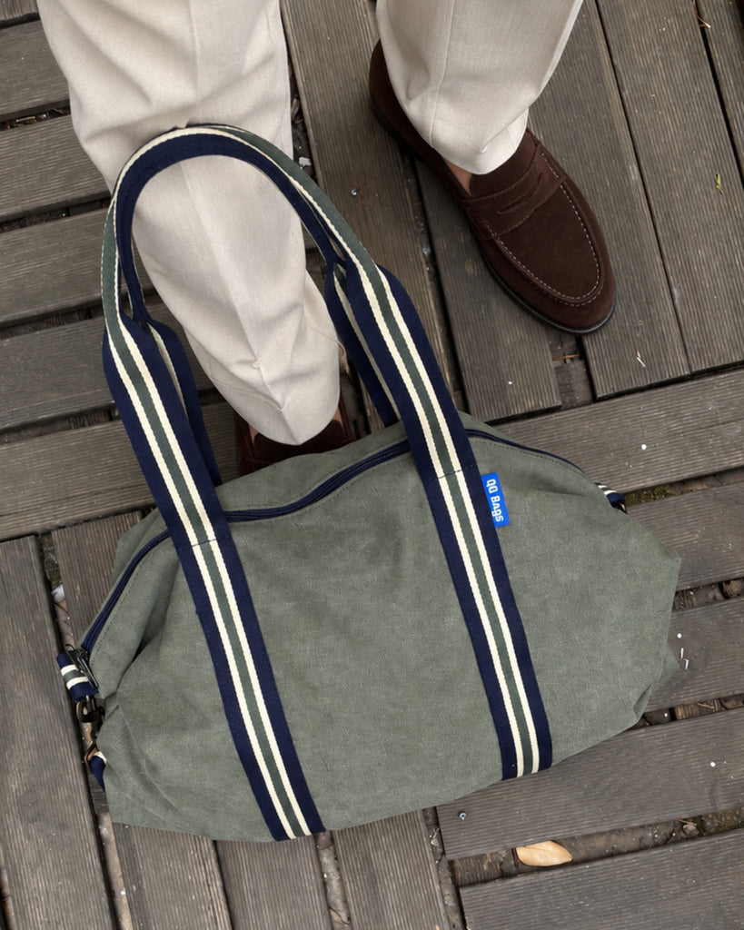 VALENTINA BAG tessuto army + manico 11