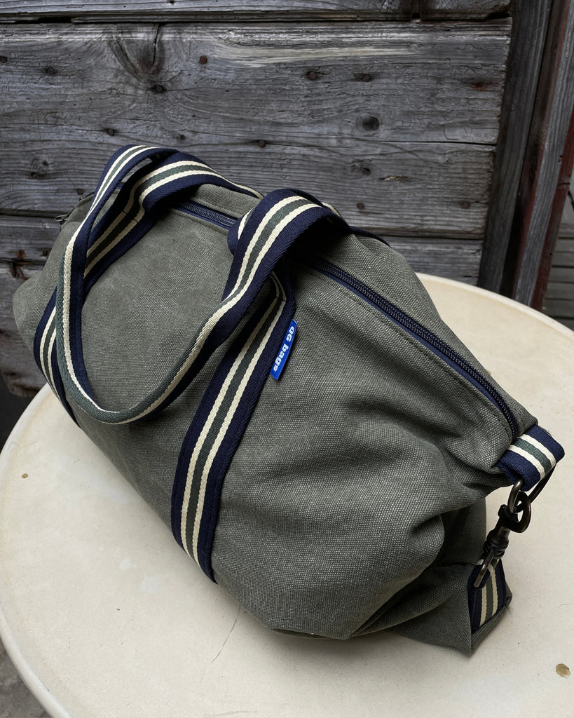 VALENTINA BAG tessuto army + manico 11