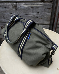 VALENTINA BAG tessuto army + manico 11