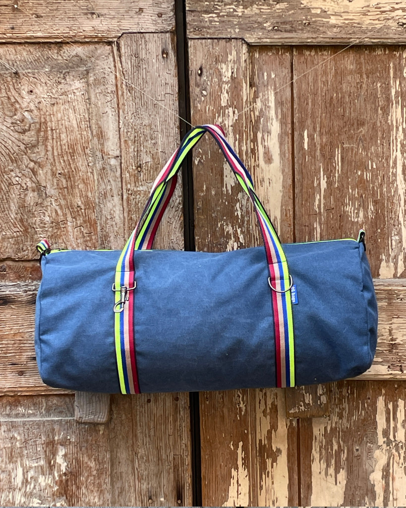 TRAVEL gray herringbone fabric + handle 70