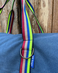 TRAVEL gray herringbone fabric + handle 70