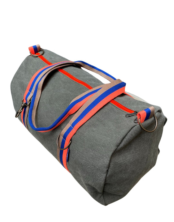 City Bag tessuto army + manico 25