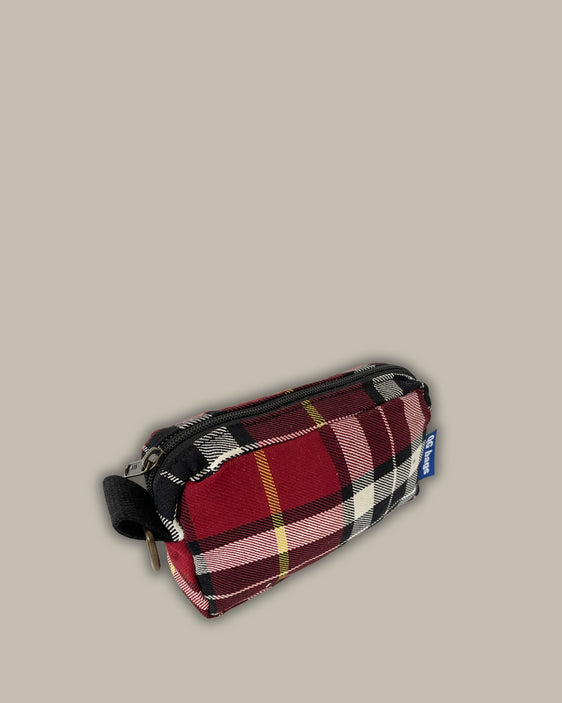 PILLOLA canvas jacquard tartan + cerniera nera