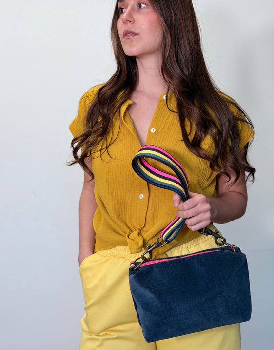 BRIOCHE tessuto spugna avio + manico 58