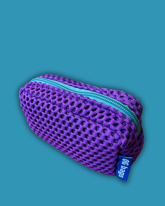 MICRO PILLOLA neoprene ciclamino + cerniera verde acqua