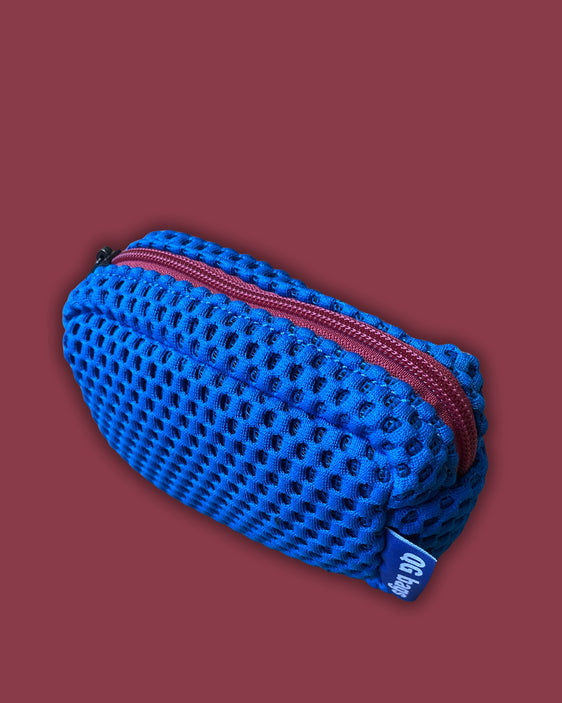 MICRO PILLOLA neoprene azzurro + cerniera fucsia
