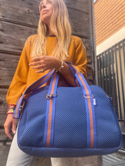 OFFICE BAG neoprene blu elettrico + manico 81