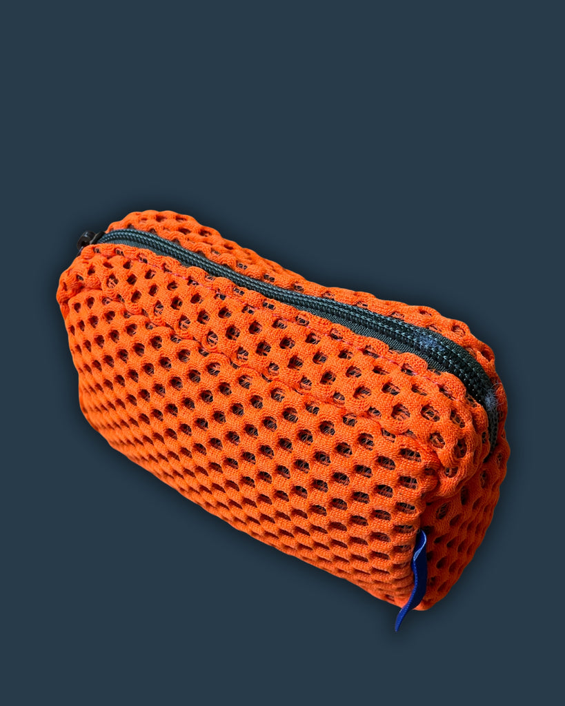 MICRO PILLOLA neoprene arancione fluo + cerniera verde