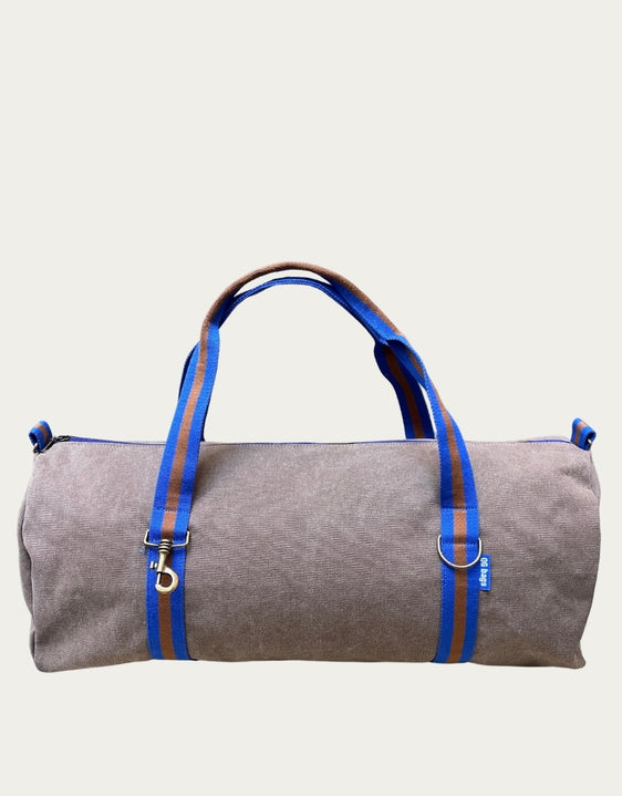 TRAVEL gray herringbone fabric + handle 70