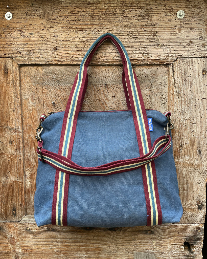 Grace Bag tessuto bluette - manico 10