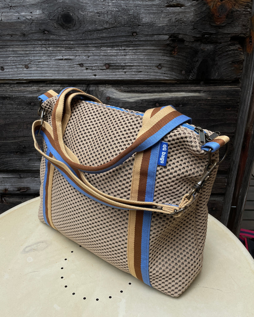 GRACE BAG neoprene beige + manico WES