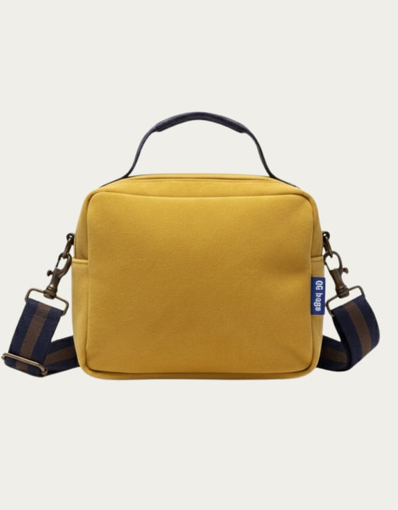 CARLOTTA velluto giallo zafferano + manico 90