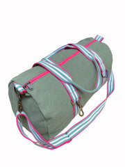 Sage fabric city bag + handle 95