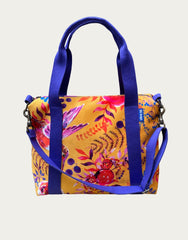 GRACE BAG velluto impermeabile Japan giallo + manico viola