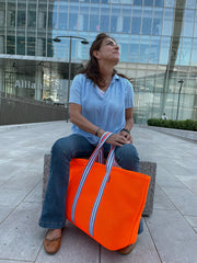 Super Bag fluorescent orange neoprene + handle 94