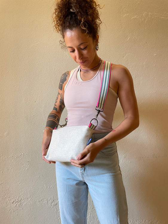 Brioche Bag tessuto torroncino + manico 95