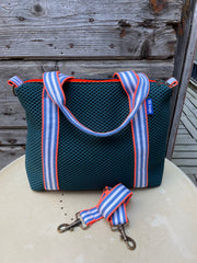 Grace Bag neoprene petrol blue + handle 94