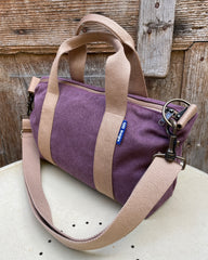 GRESSINA tessuto malva + manico beige