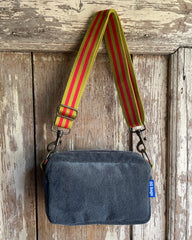 CECI BAG tessuto spugna grigia + manico H