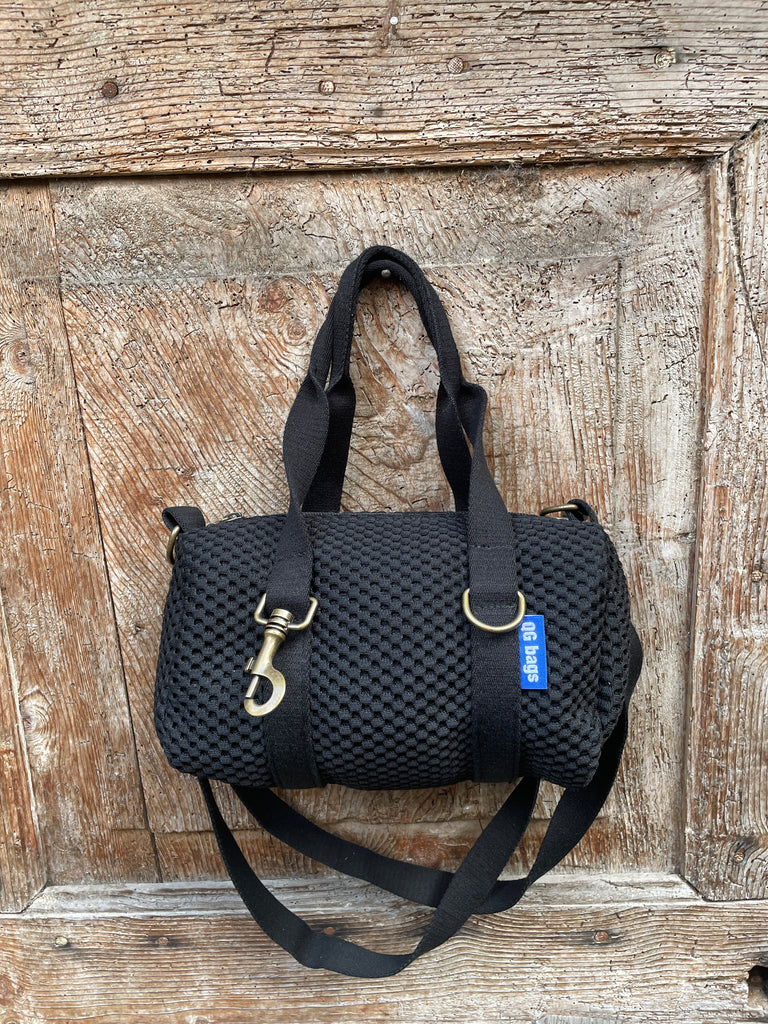 MINI BAULETTO neoprene nero - manico nero