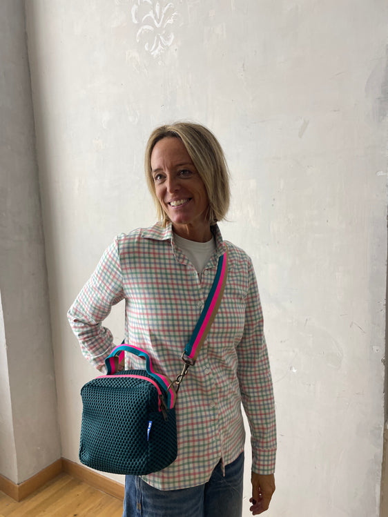 CARLOTTA neoprene petrolio + manico 75