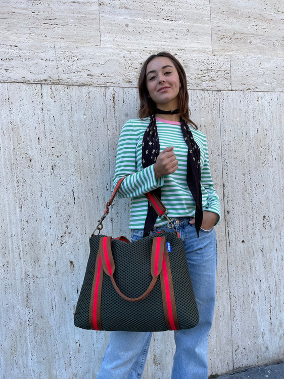 GRACE BAG neoprene verdone + manico 82