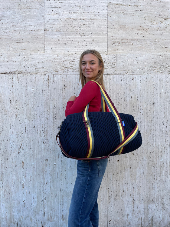 CITY BAG  neoprene blu + manico 72