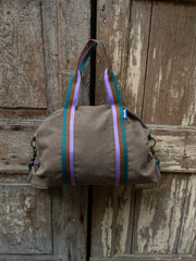 VALENTINA BAG tessuto marrone + manico 101