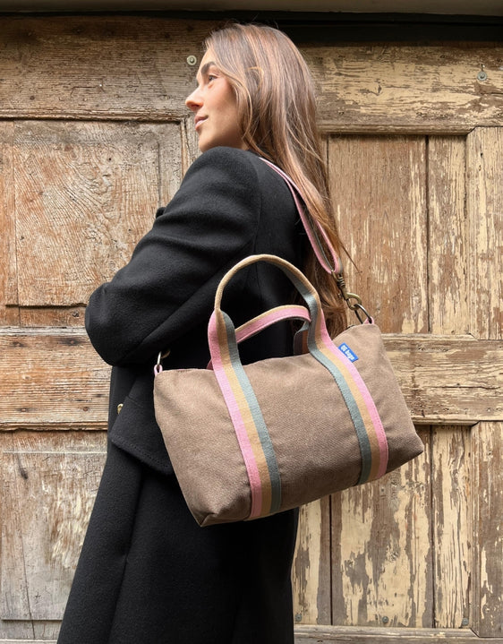 GRESSINA tessuto marrone chiaro + manico 89