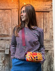 PILLOLA PLUS velluto impermeabile Japan giallo + manico bordeaux