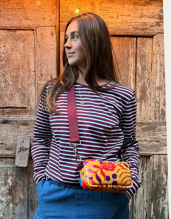 PILLOLA PLUS velluto impermeabile Japan giallo + manico bordeaux